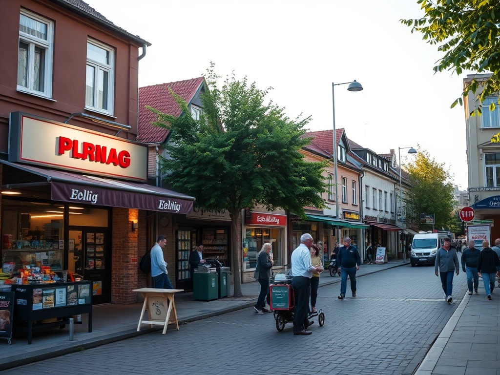 Tablica z ofertami pracy przed budynkiem Powiatowego Urzędu Pracy w Elblągu, ilustrująca możliwości zatrudnienia i rynek pracy.